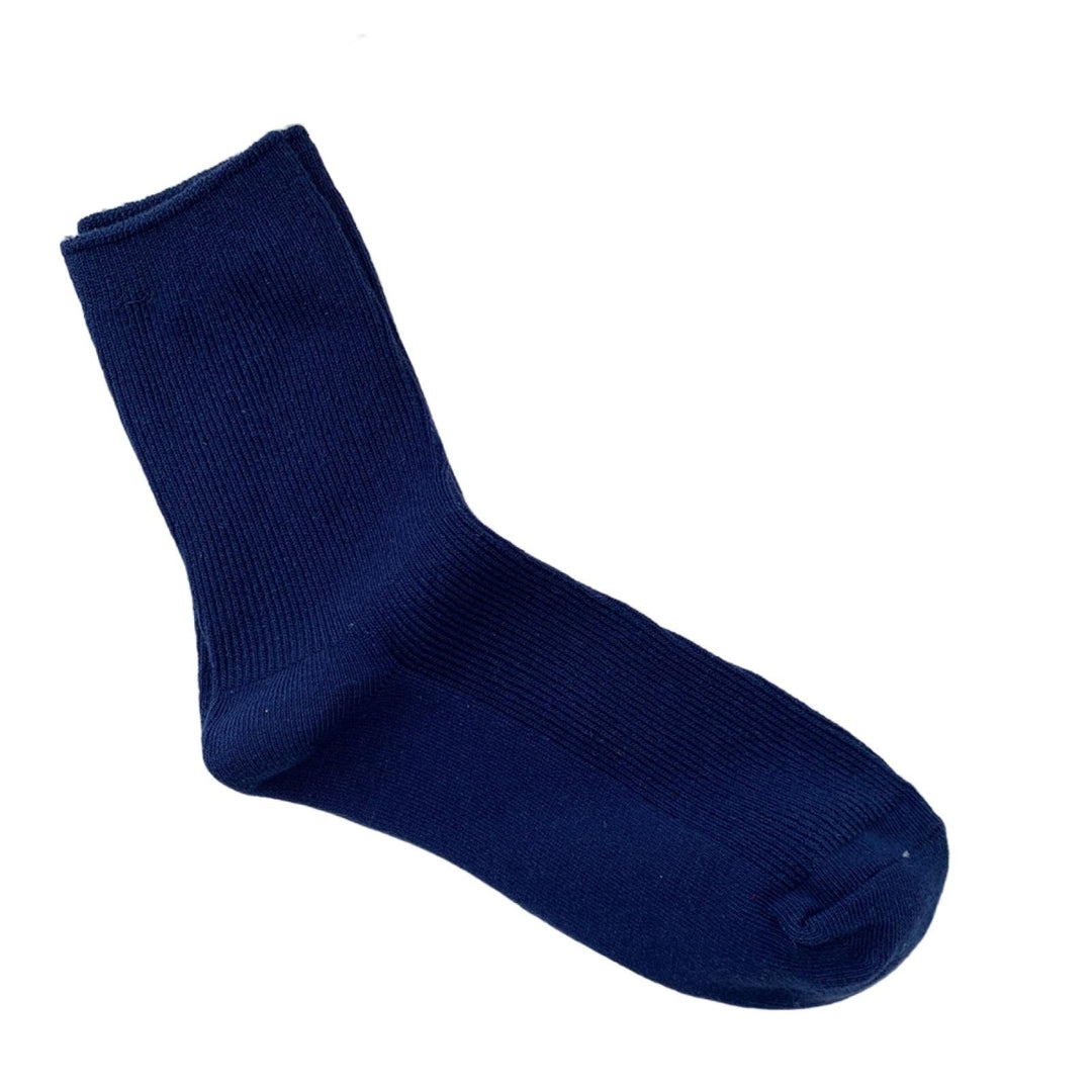 1 Pair Ribbed Mid-tube Elastic Women Socks Simple Casual Solid Color Sports Socks Image 11
