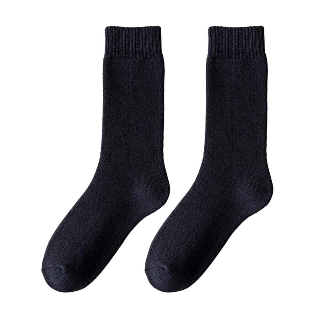 1 Pair Men Socks Wear-resistant Middle Tube Moisture Absorption Good Elastic Thickened Keep Warm Image 2