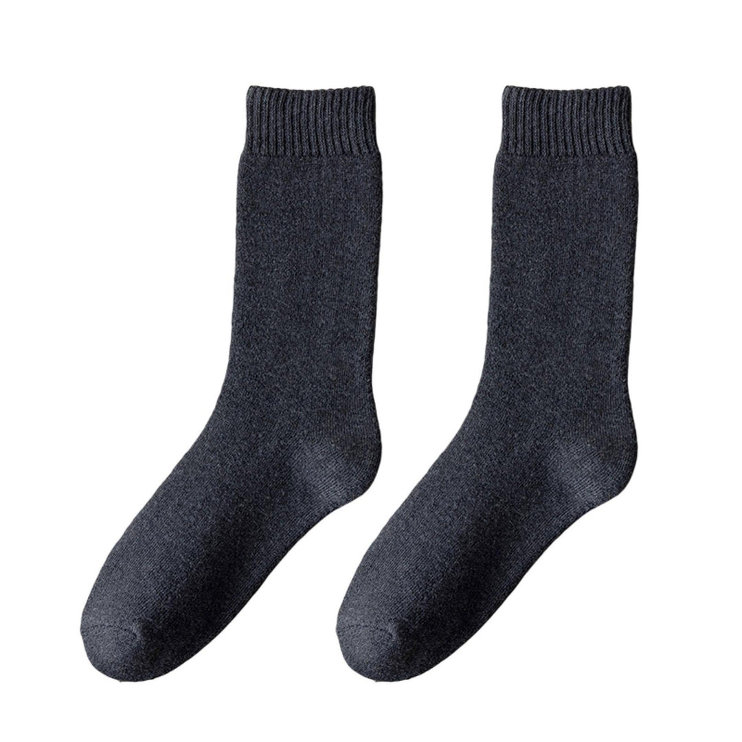 1 Pair Men Socks Wear-resistant Middle Tube Moisture Absorption Good Elastic Thickened Keep Warm Image 7