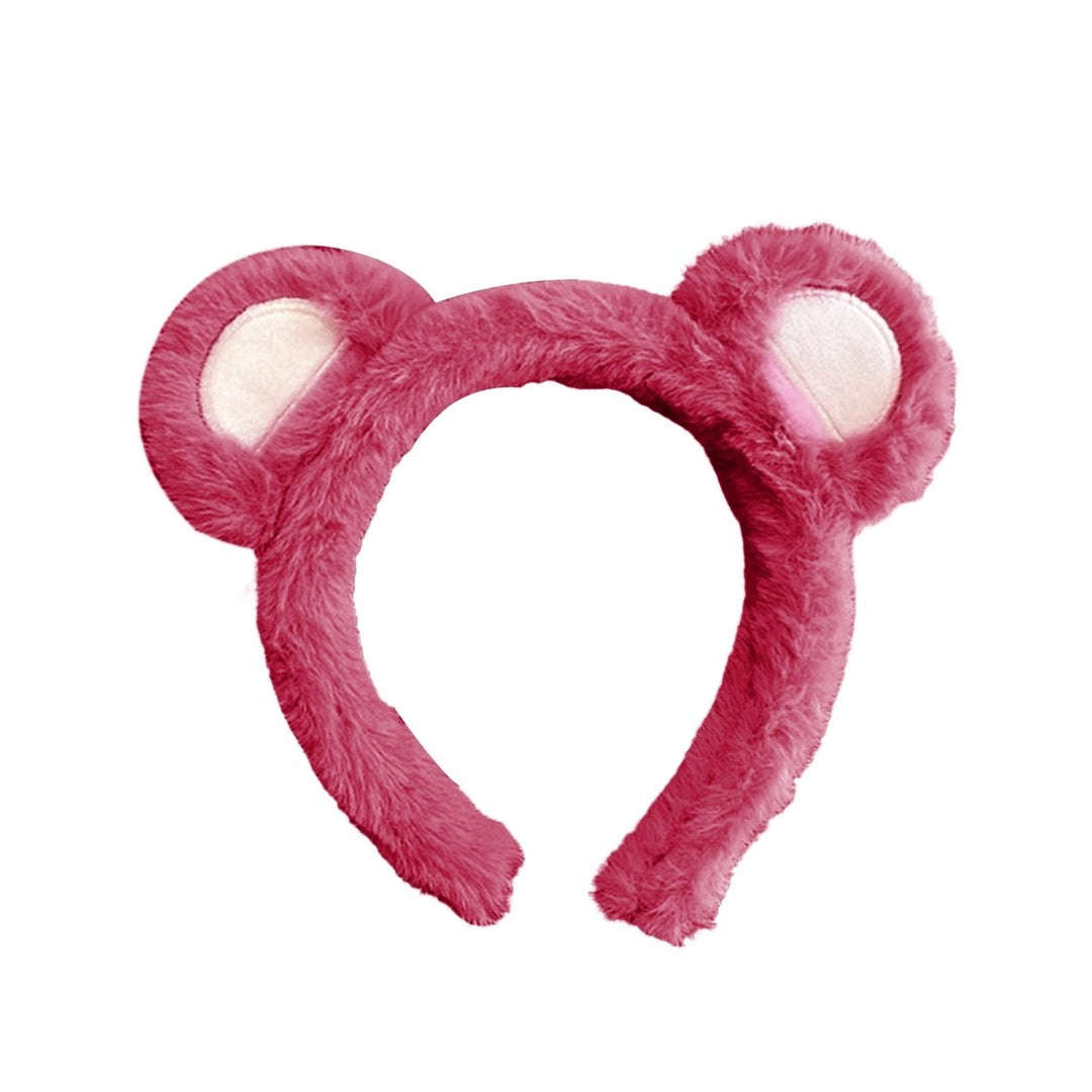 Hair Hoop Non-slip Ultra Soft Cosplay Headdress Plush Bear Ears Plush Headband Hair Accessories Image 1