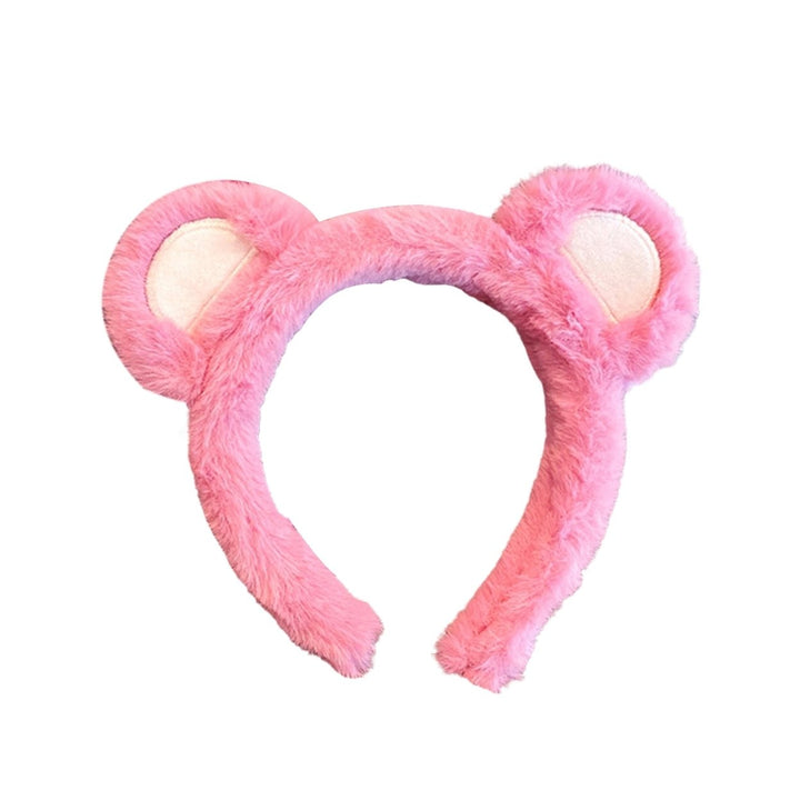 Hair Hoop Non-slip Ultra Soft Cosplay Headdress Plush Bear Ears Plush Headband Hair Accessories Image 1