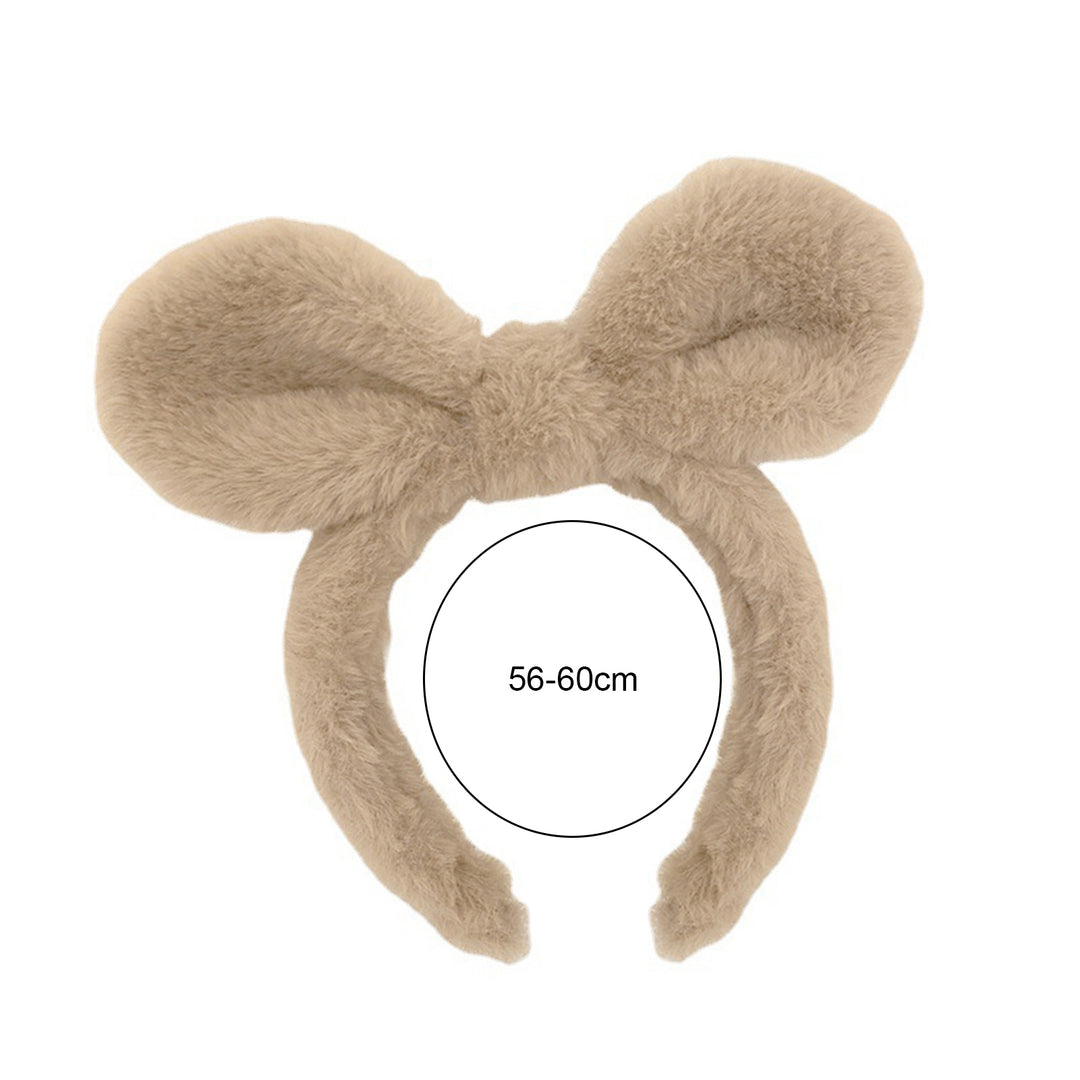 Hair Hoop Non-slip Ultra Soft Cosplay Headdress Plush Bear Ears Plush Headband Hair Accessories Image 9