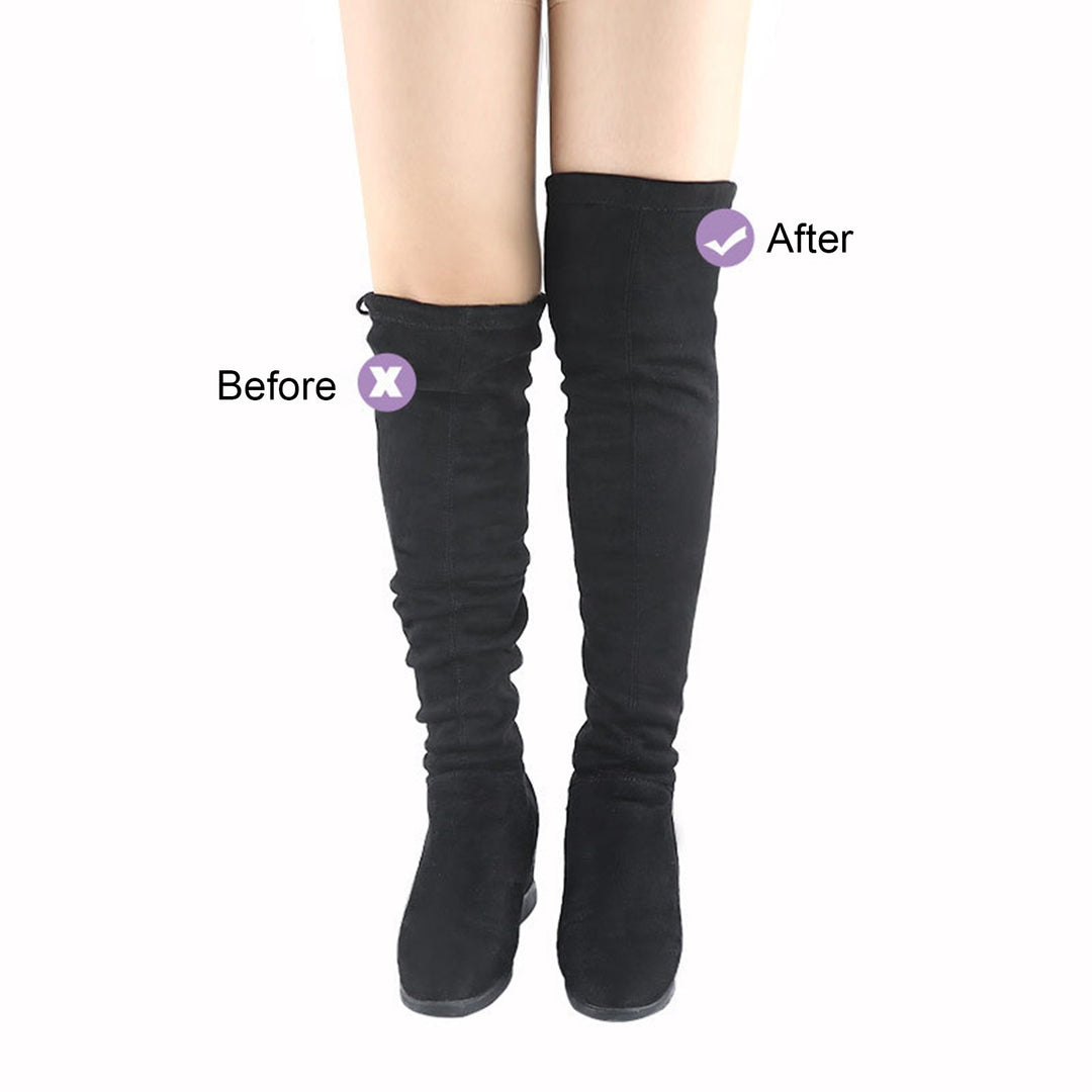 1 Set Boot Straps No Trace Invisible Adjustable Fastener Tapes Knee Boots Stickers High Boots Non-slip Stickers Shoe Image 9