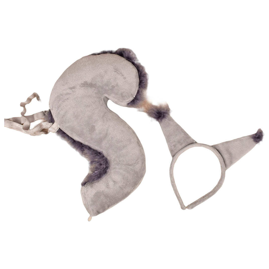1 Set Squirrel Headband Tail Lovely Funny Headpiece Long Tail Performance Props Cross-dressing Image 3