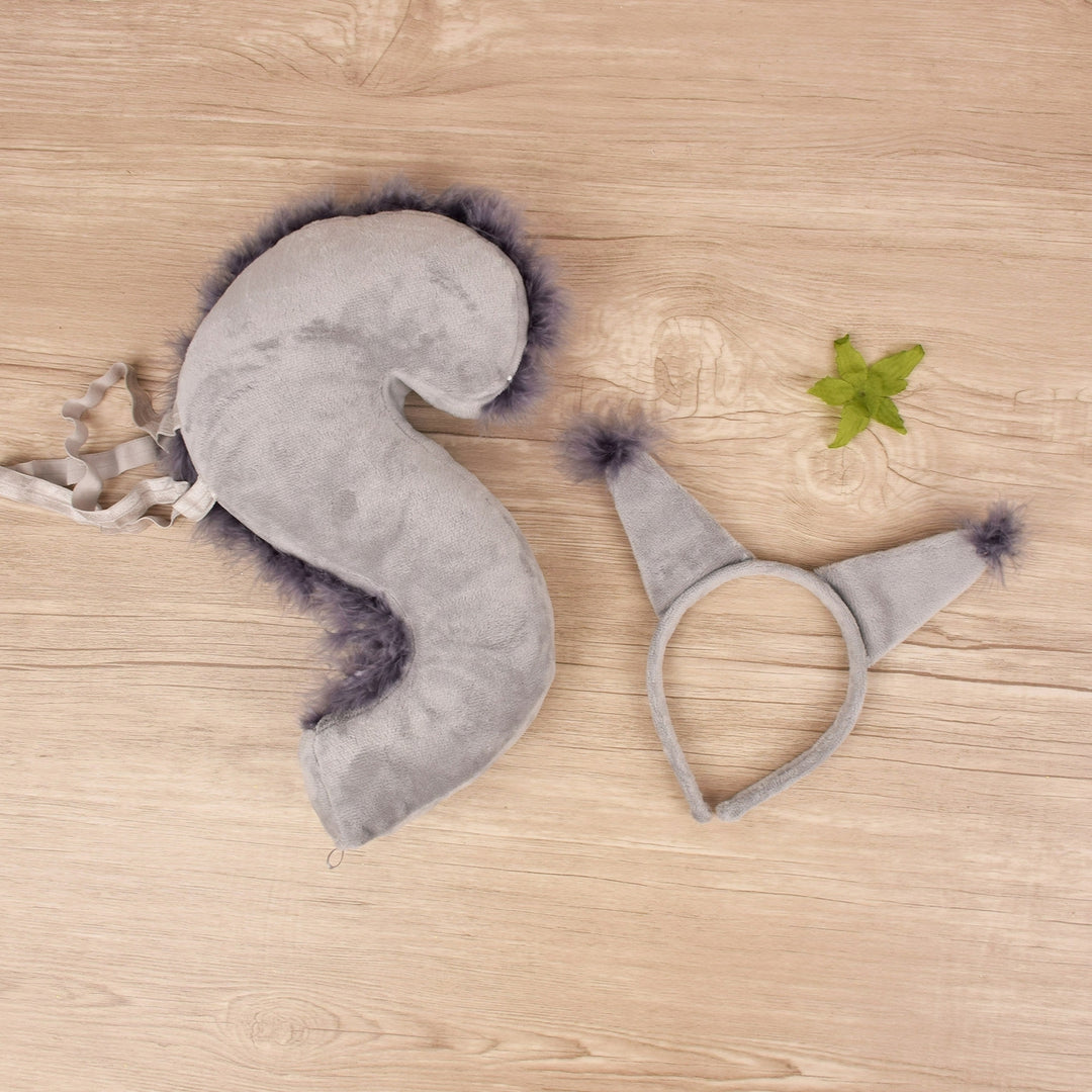 1 Set Squirrel Headband Tail Lovely Funny Headpiece Long Tail Performance Props Cross-dressing Image 11