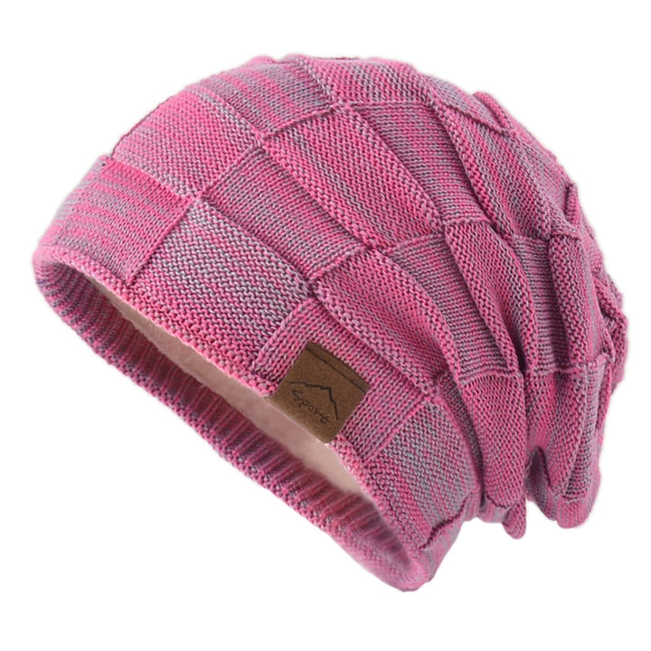 Women Hat Solid Color Stretch Dome No Brim Windproof Autumn Winter Thickened Plush Lining Hat Streetwear Image 11