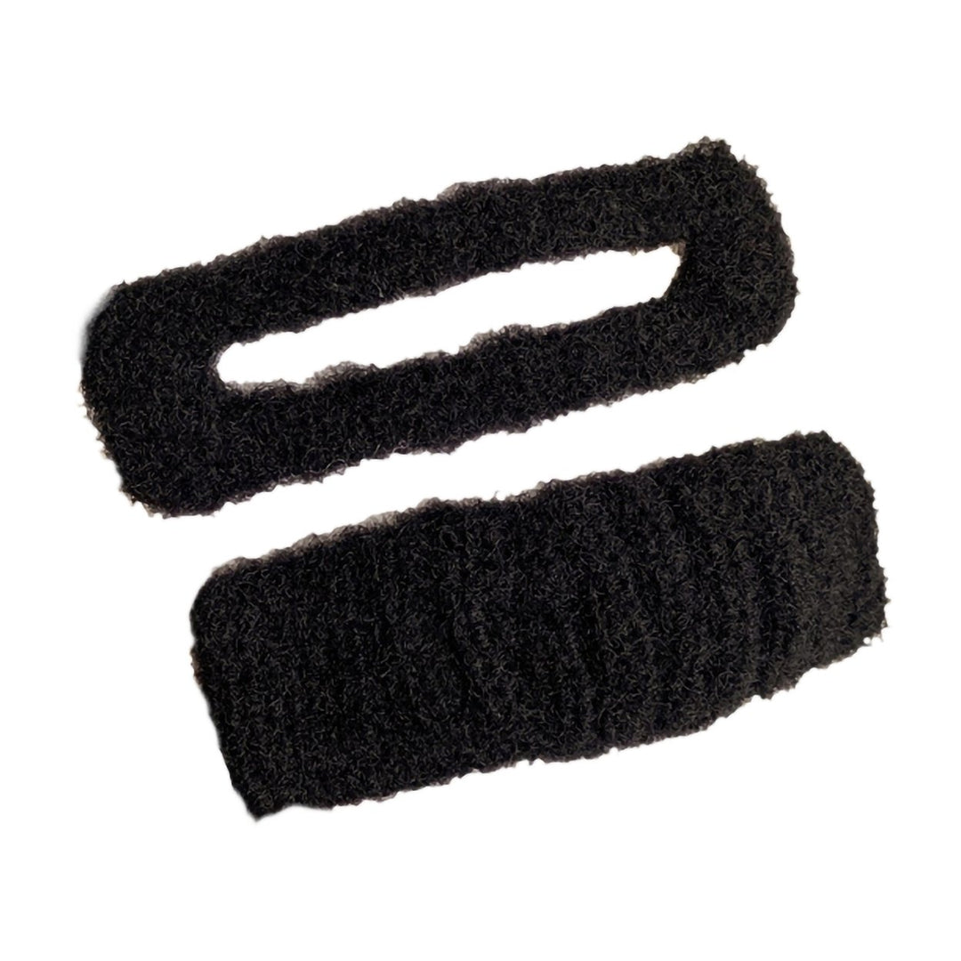 2 Pcs/Set Children Bang Clips Hollow Out Solid Color Elastic Anti-slip Fluffy Hair Decoration Image 6
