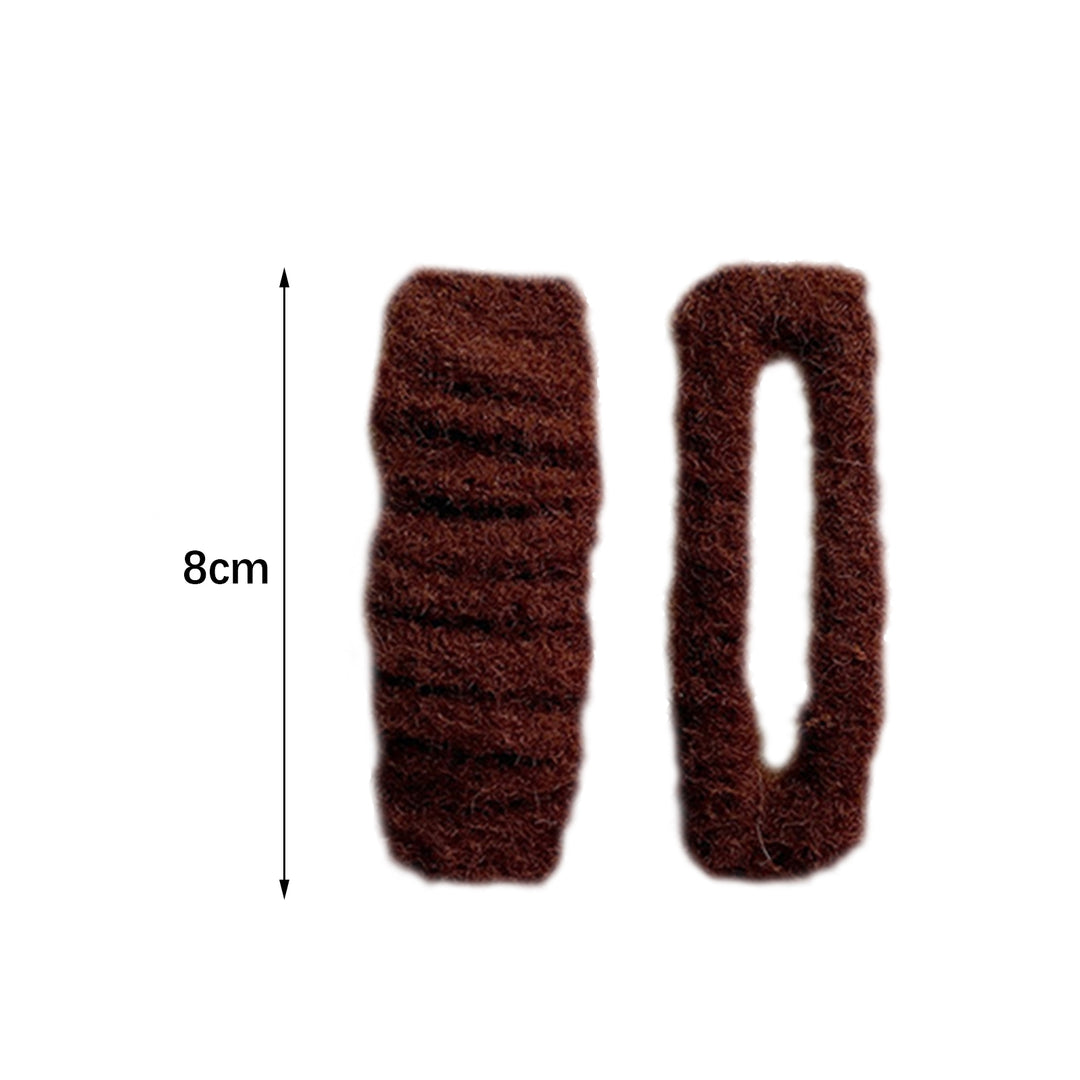 2 Pcs/Set Children Bang Clips Hollow Out Solid Color Elastic Anti-slip Fluffy Hair Decoration Image 10
