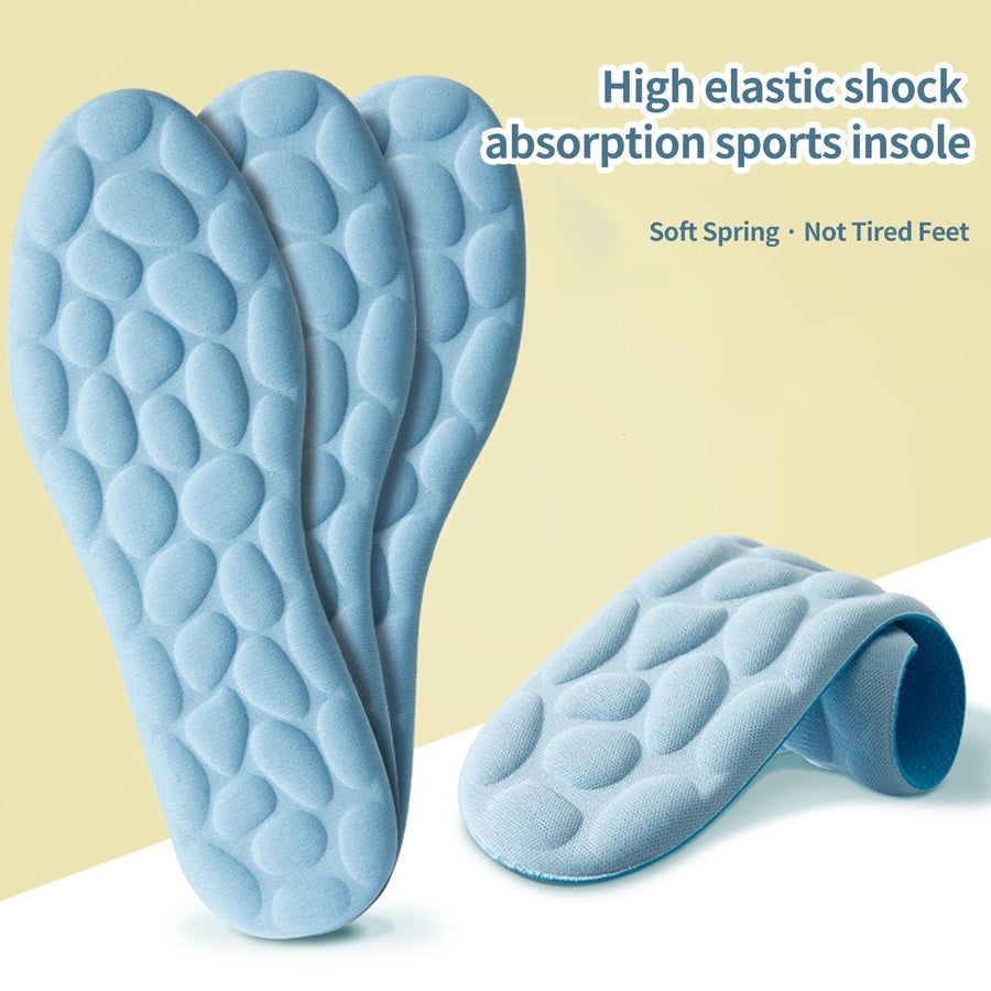 1 Pair Women Men Insoles Massage High Elasticity Unisex Shockproof Breathable Foot Protection Image 1