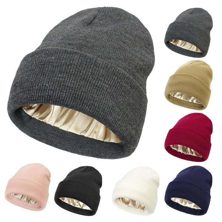 Women Cap Thicken Windproof Soft Comfortable Unisex Knitted Thermal Hat Daily Life Image 1