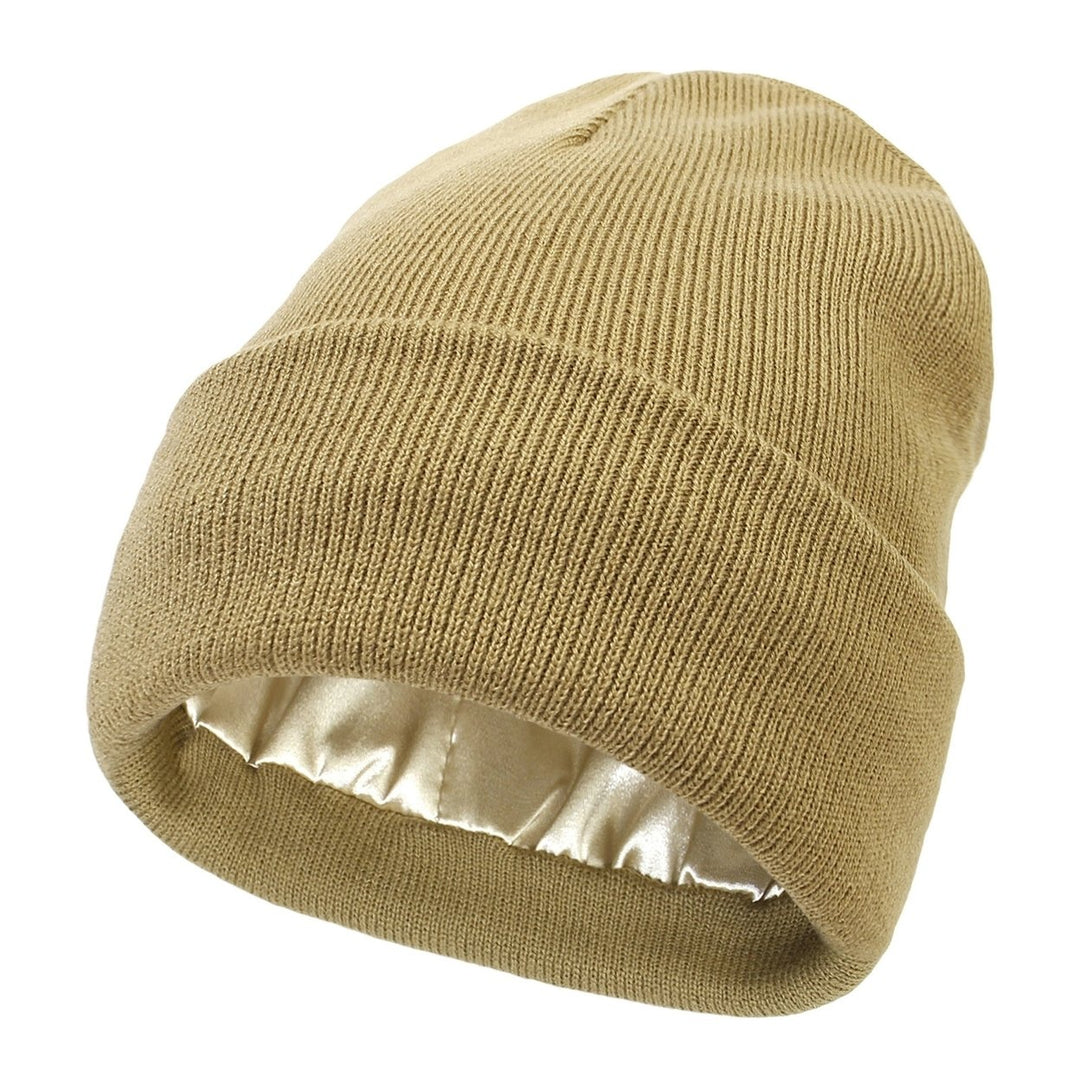 Women Cap Thicken Windproof Soft Comfortable Unisex Knitted Thermal Hat Daily Life Image 1