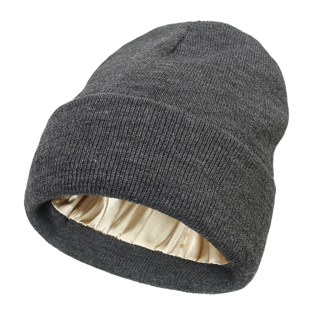 Women Cap Thicken Windproof Soft Comfortable Unisex Knitted Thermal Hat Daily Life Image 8