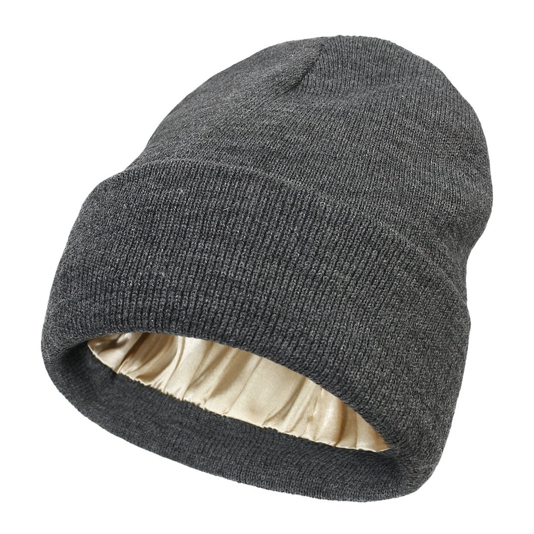 Women Cap Thicken Windproof Soft Comfortable Unisex Knitted Thermal Hat Daily Life Image 1