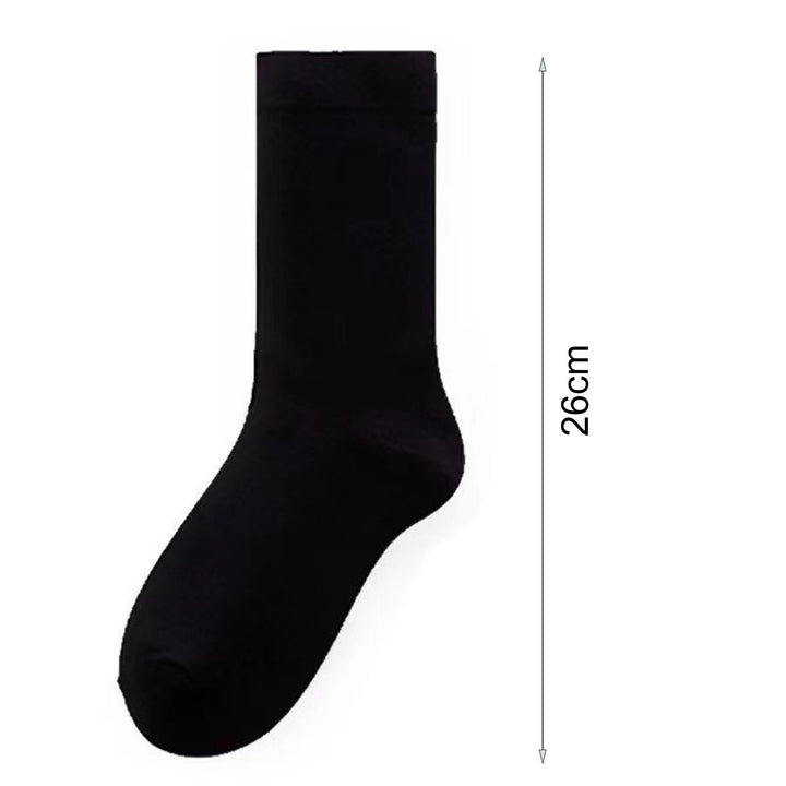 1 Pair Japanese Style Mid-tube Thick Women Socks Winter Simple Casual Solid Color Sports Socks Image 7