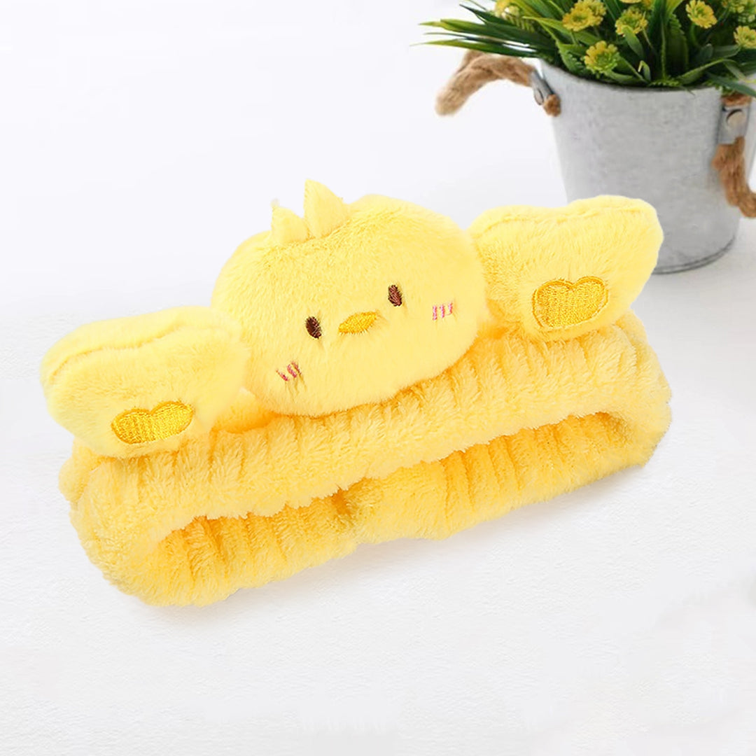 Lady Headband Cartoon Animals Thick High Elasticity Fluffy Sports Face Washing Sweat Absorption Bathing Lady Hair Band Image 9