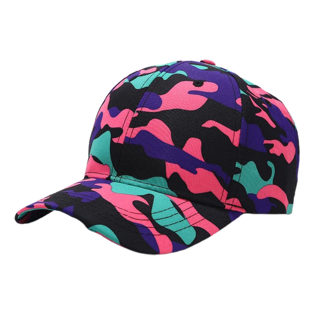 Men Hat Adjustable Comfortable Breathable Trendy Unisex Daily Wear Polyester Camouflage Print Baseball Hat Outdoor Image 2