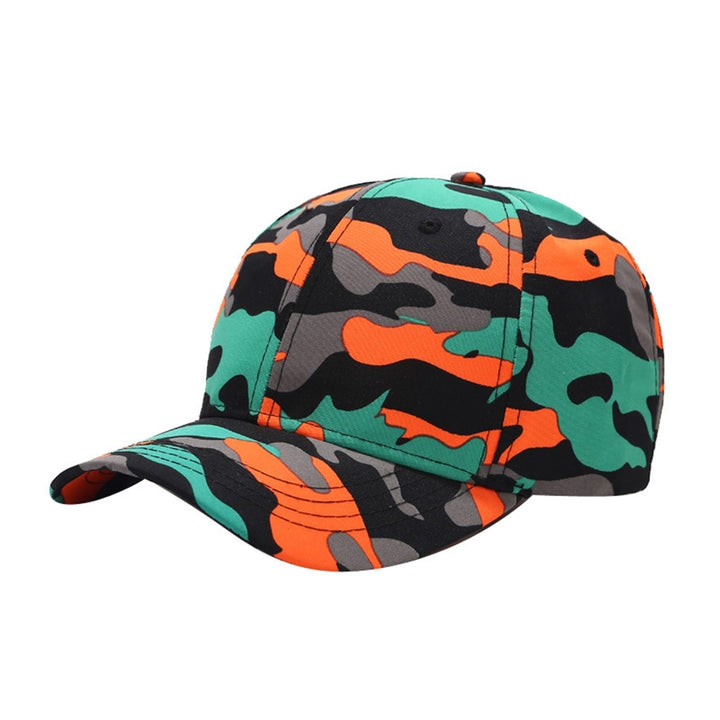 Men Hat Adjustable Comfortable Breathable Trendy Unisex Daily Wear Polyester Camouflage Print Baseball Hat Outdoor Image 3