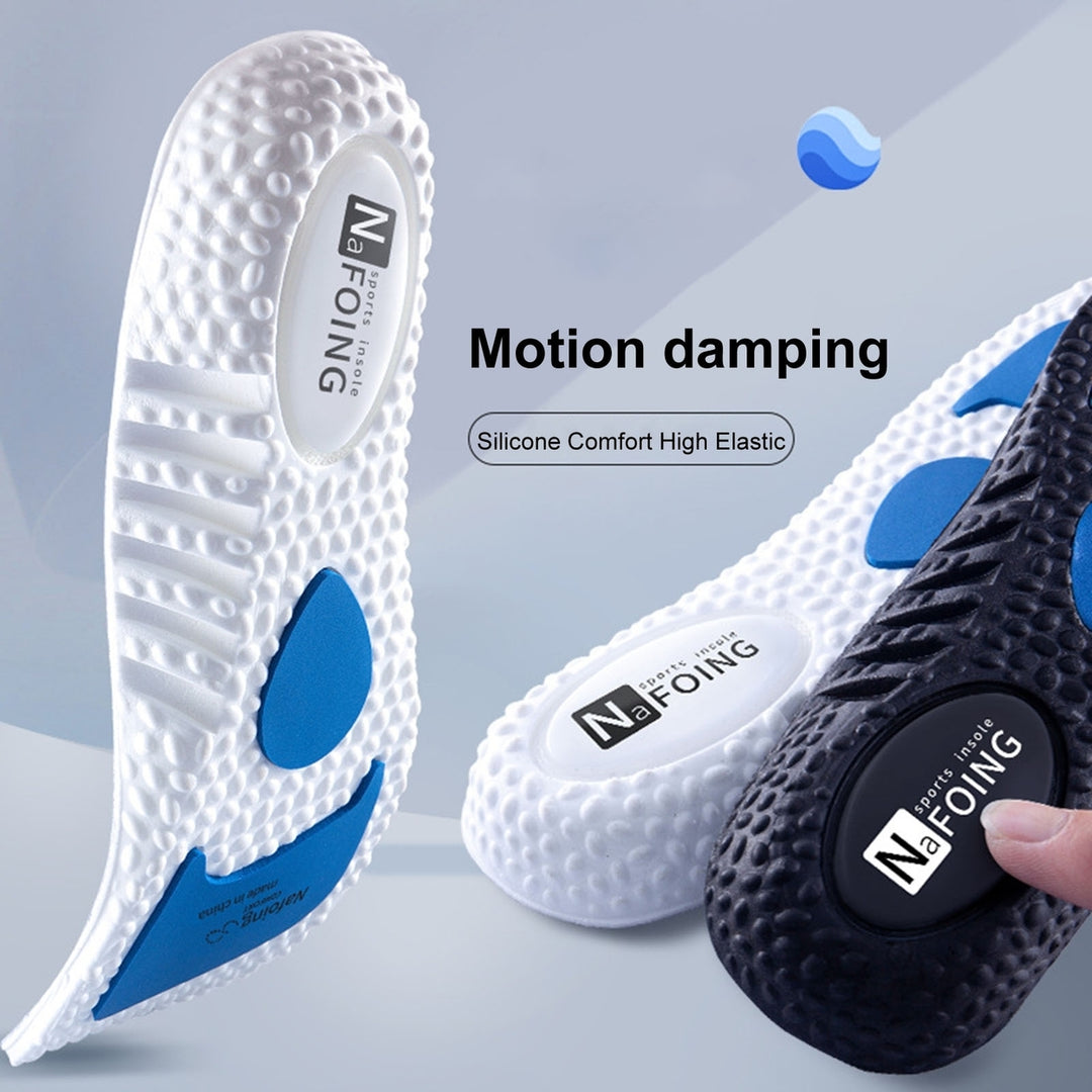 1 Pair Women Sports Insoles Foot Protection Elastic Great Friction Anti-skid Sweat Absorption Image 7