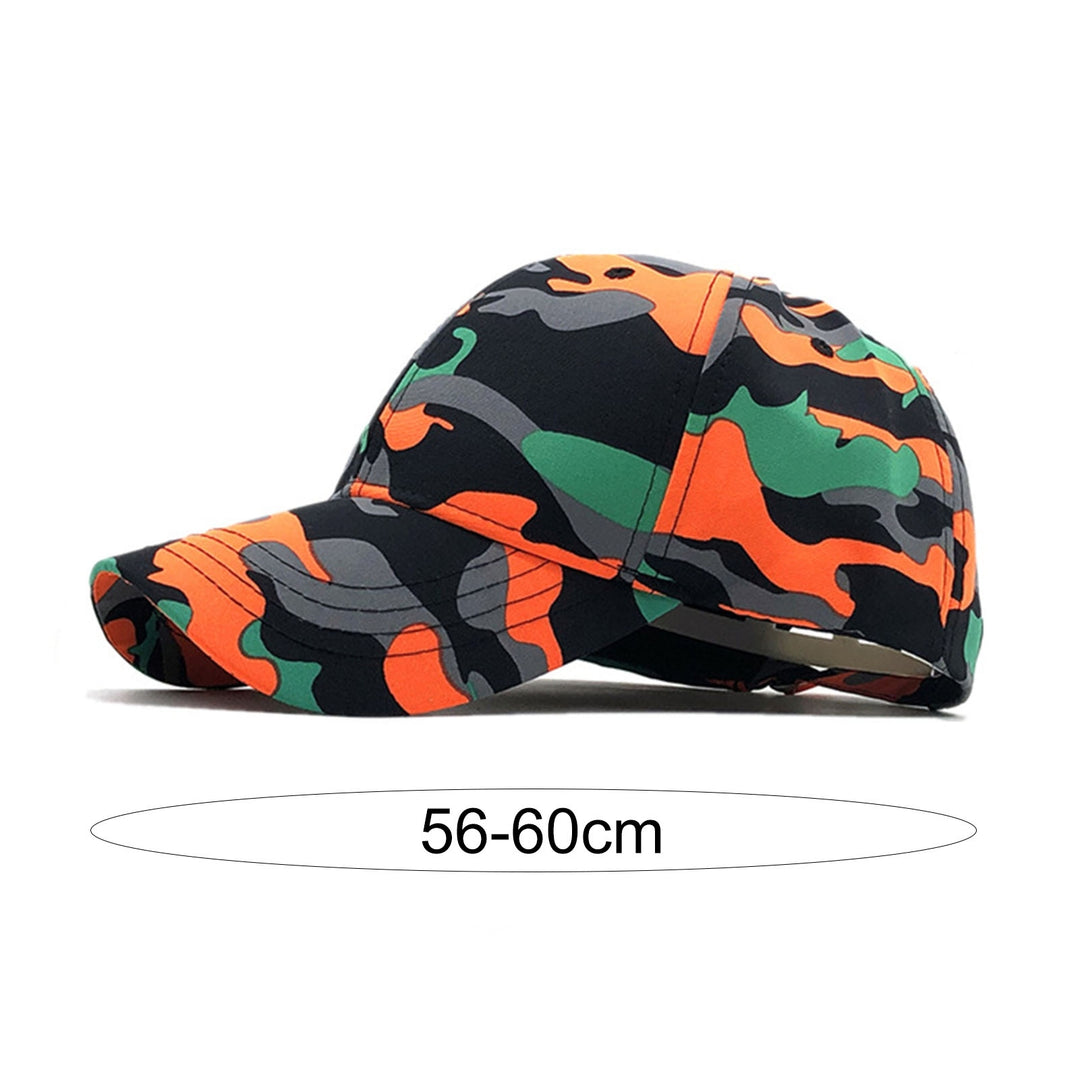 Men Hat Adjustable Comfortable Breathable Trendy Unisex Daily Wear Polyester Camouflage Print Baseball Hat Outdoor Image 7