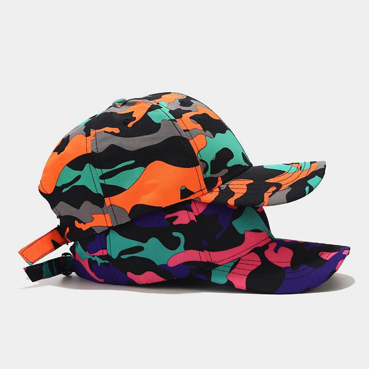 Men Hat Adjustable Comfortable Breathable Trendy Unisex Daily Wear Polyester Camouflage Print Baseball Hat Outdoor Image 9