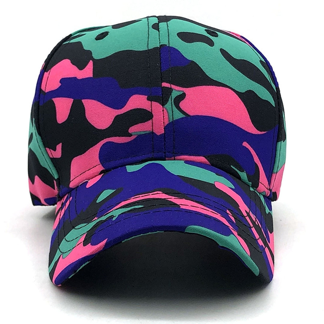 Men Hat Adjustable Comfortable Breathable Trendy Unisex Daily Wear Polyester Camouflage Print Baseball Hat Outdoor Image 12