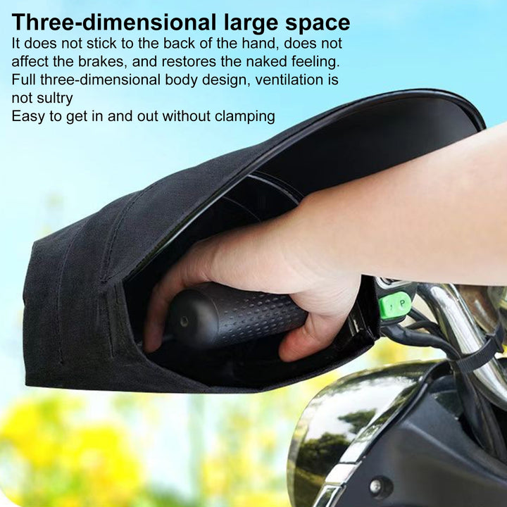 1 Pair 3D Design Large Space Lace-up Handlebar Gloves Summer Breathable Waterproof Sunscreen Image 12