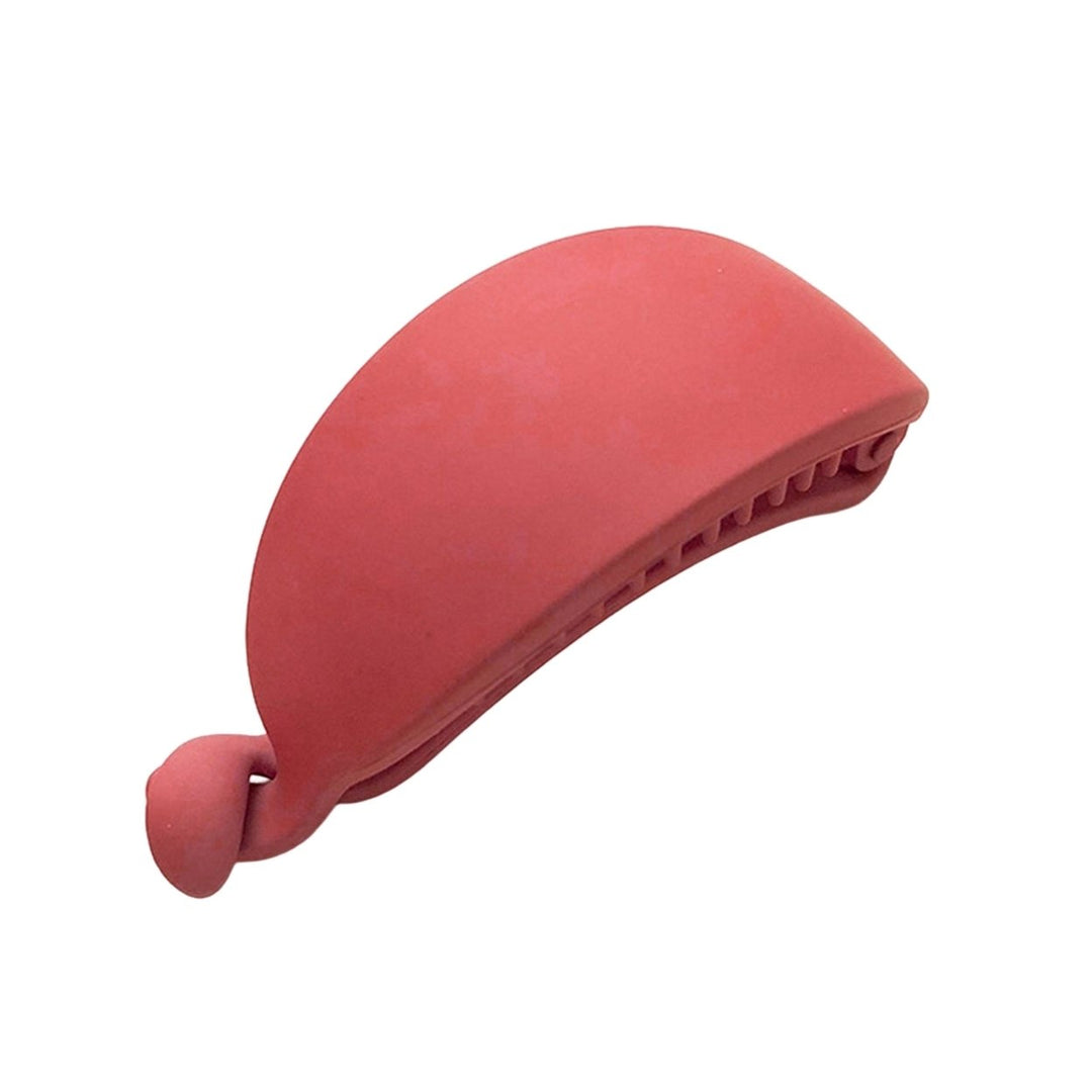 Korean Style Candy Color Non-Slip Hair Claw Sweet Banana Shape Matte Hair Clip Hair Accessories Image 1