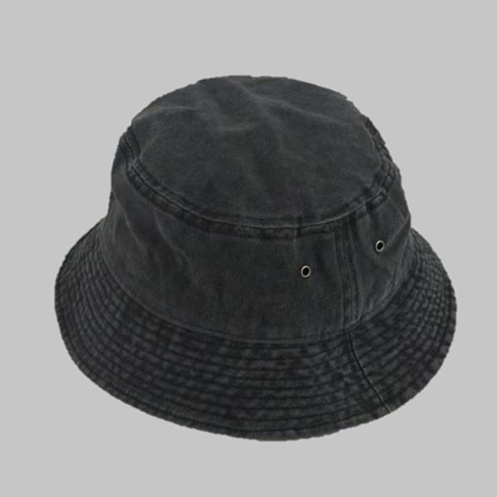 Wide Brim Solid Color Bucket Hat Unisex Denim Washed Basin Hat Fashion Accessories Image 12