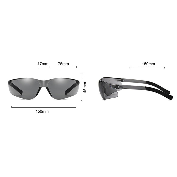 Women Cycling Sunglasses Sunscreen Transparent Large Frame Windproof Dustproof Anti-UV Clear View Image 12