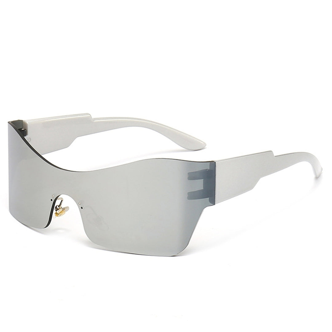 Women Cycling Sunglasses Sunscreen Transparent Large Lens Windproof Dustproof Anti-UV Clear View Eye Image 4
