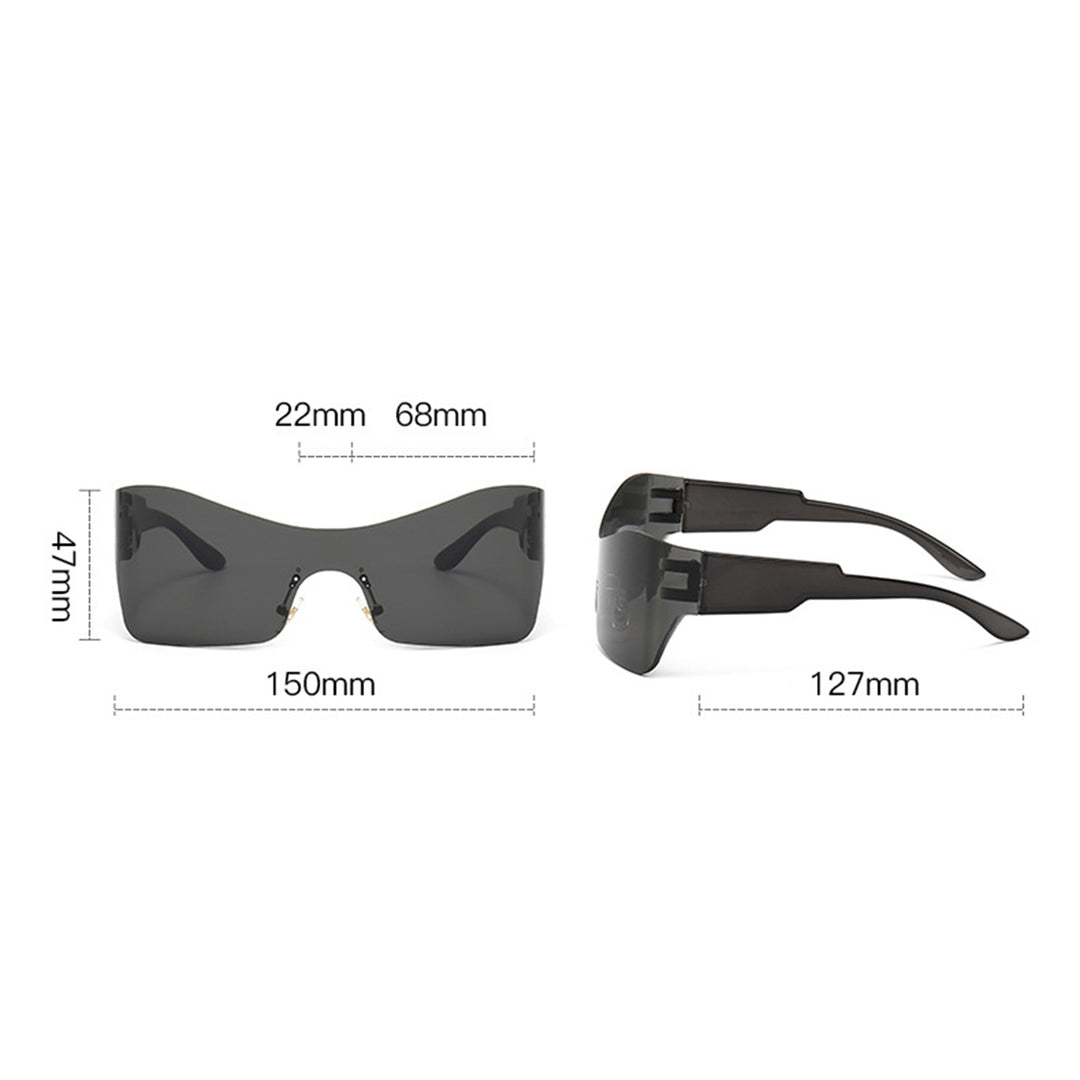 Women Cycling Sunglasses Sunscreen Transparent Large Lens Windproof Dustproof Anti-UV Clear View Eye Image 10
