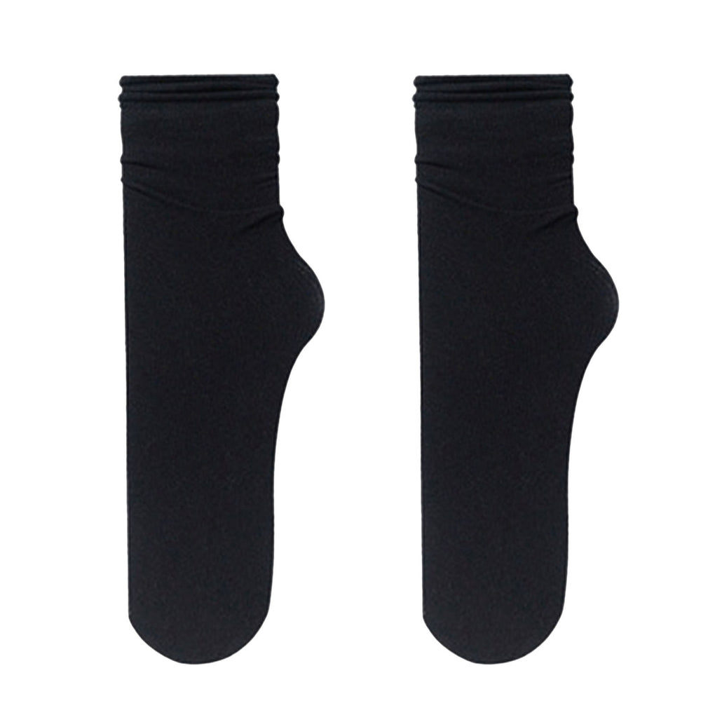 1 Pair Women Summer Socks Thin Anti-slip High Elasticity Soft Sweat Absorption Breathable Yoga Summer Mid Tube Socks Image 2