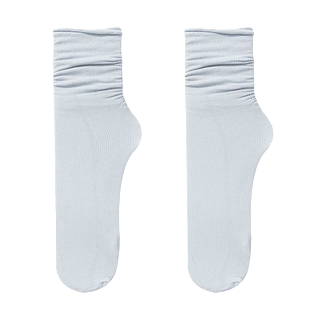 1 Pair Women Summer Socks Thin Anti-slip High Elasticity Soft Sweat Absorption Breathable Yoga Summer Mid Tube Socks Image 7
