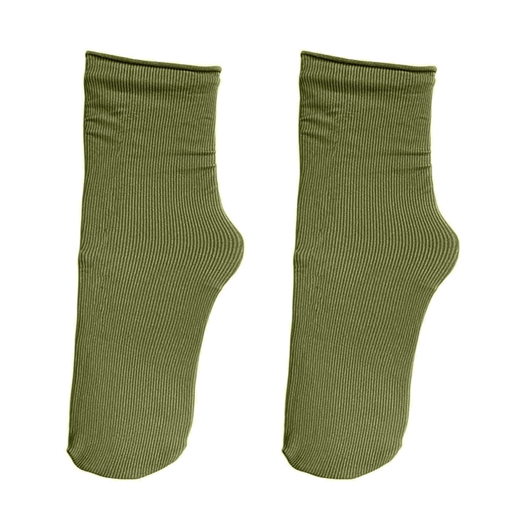 1 Pair Women Summer Socks Thin Anti-slip High Elasticity Soft Sweat Absorption Breathable Yoga Summer Mid Tube Socks Image 10