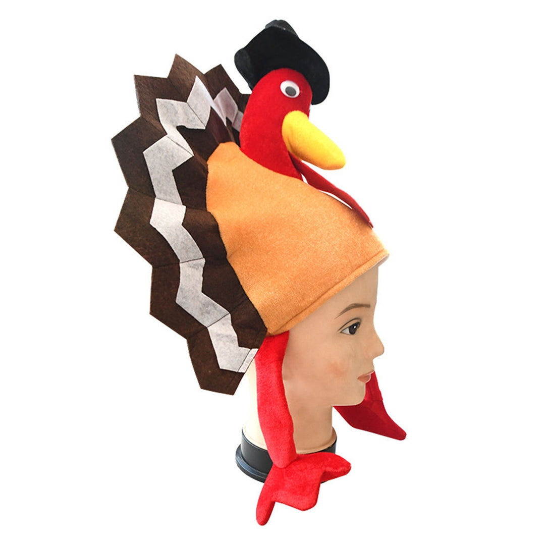 Feather Tail Long Leg Turkey Hat Halloween Thanksgiving Stage Performance Hat Party Supplies Image 7