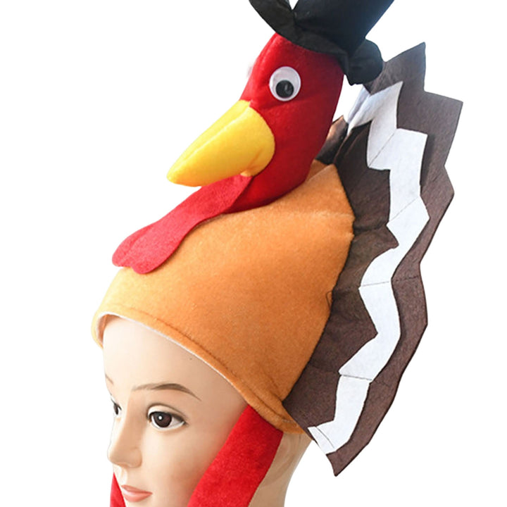Feather Tail Long Leg Turkey Hat Halloween Thanksgiving Stage Performance Hat Party Supplies Image 9