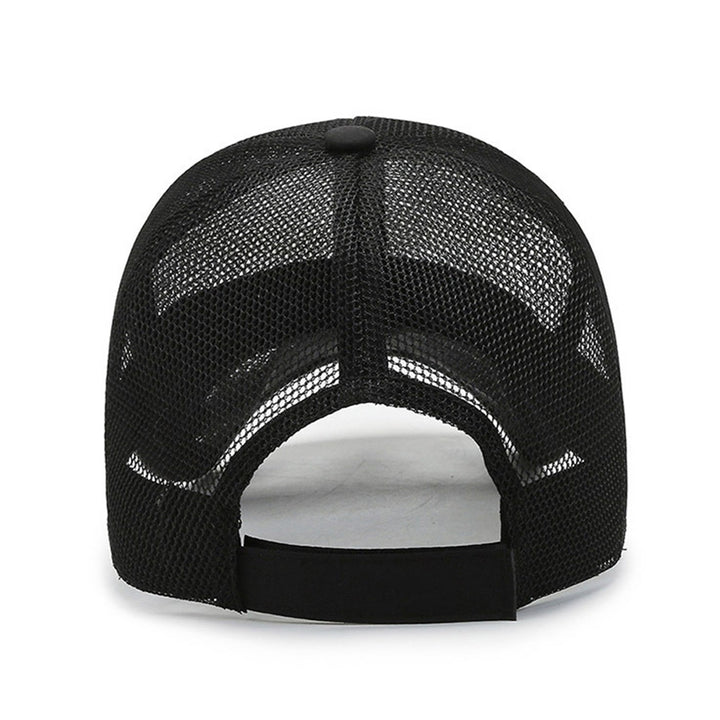 Men Baseball Hat Hollow Out Mesh Breathable Quick-drying Solid Color Sunscreen Adjustable Outdoor Golf Sun Hat Headwear Image 12