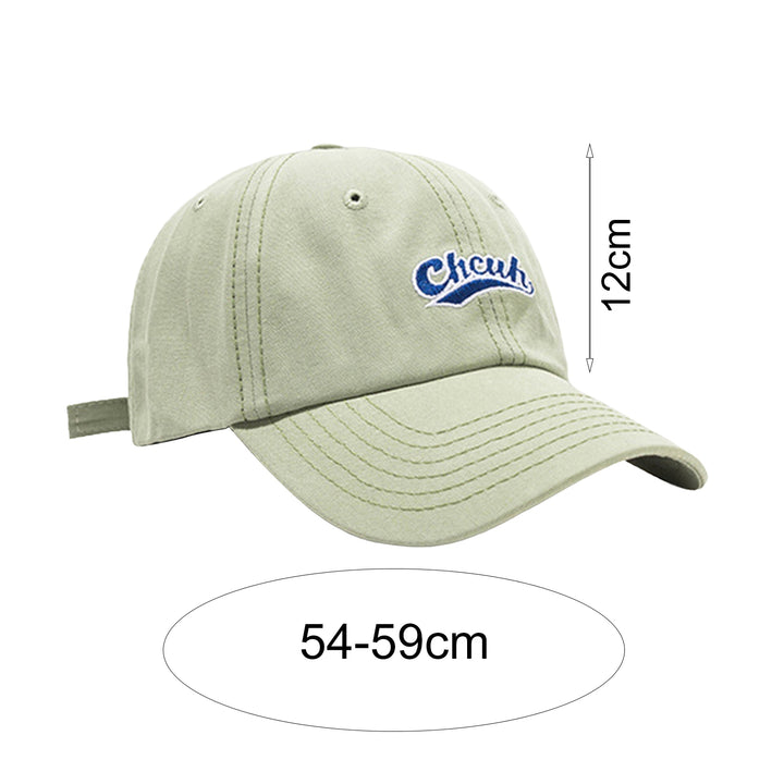 Women Men Baseball Hat Letter Embroidery Long Brim Unisex Solid Color Sunshade Anti-UV Portable Korean Women Peaked Hat Image 10