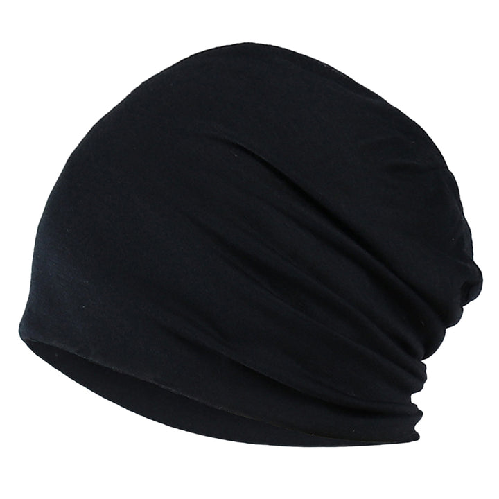Spring Fall Skull Beanie Baggy Unisex Solid Color Elastic Thin Protective Street Dance Brimless Running Beanie Hat Image 4