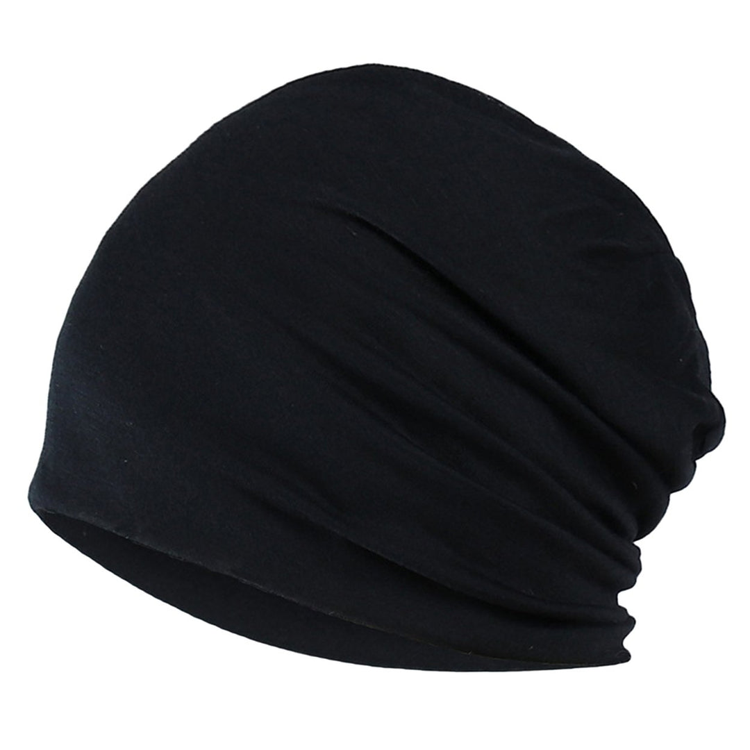 Spring Fall Skull Beanie Baggy Unisex Solid Color Elastic Thin Protective Street Dance Brimless Running Beanie Hat Image 1