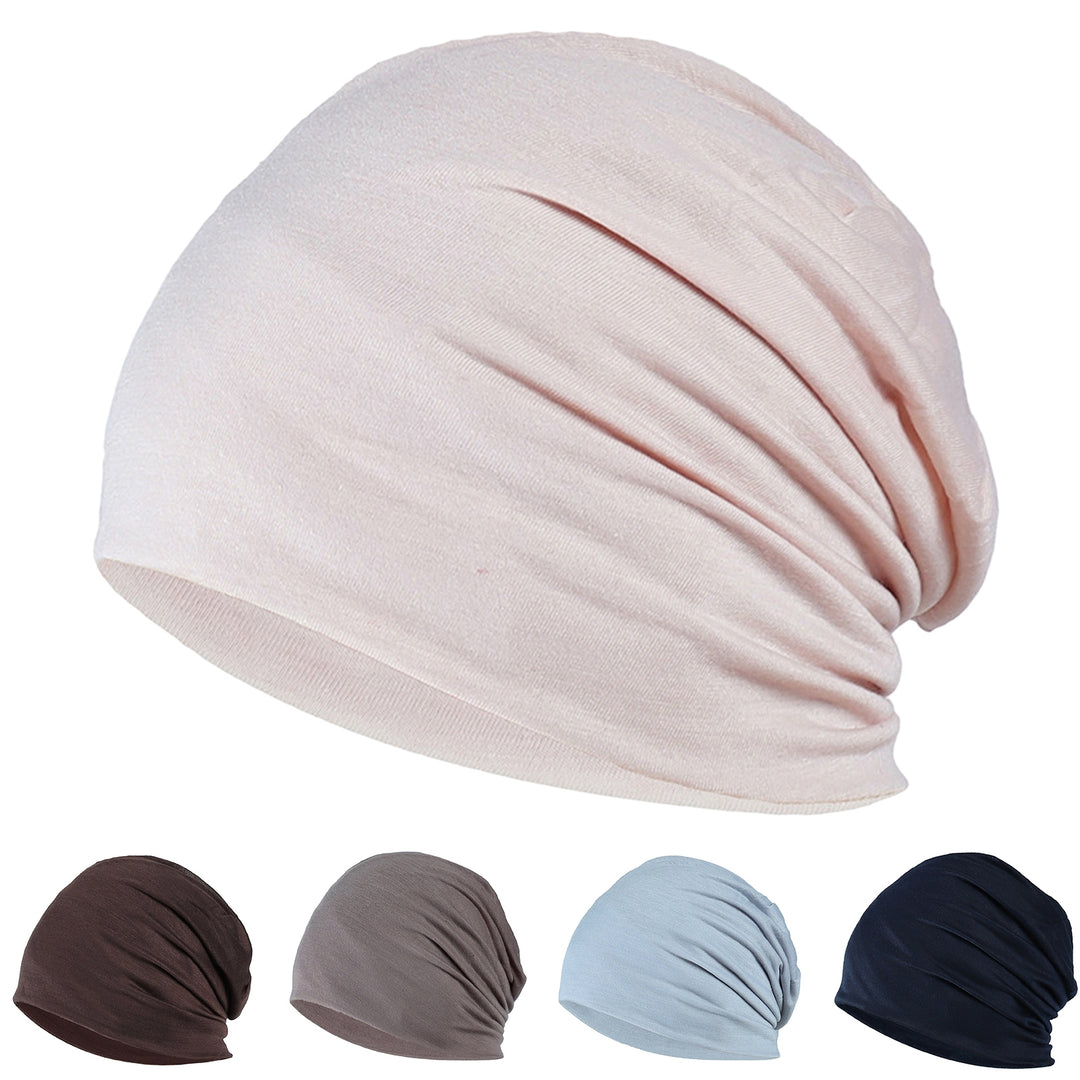 Spring Fall Skull Beanie Baggy Unisex Solid Color Elastic Thin Protective Street Dance Brimless Running Beanie Hat Image 10