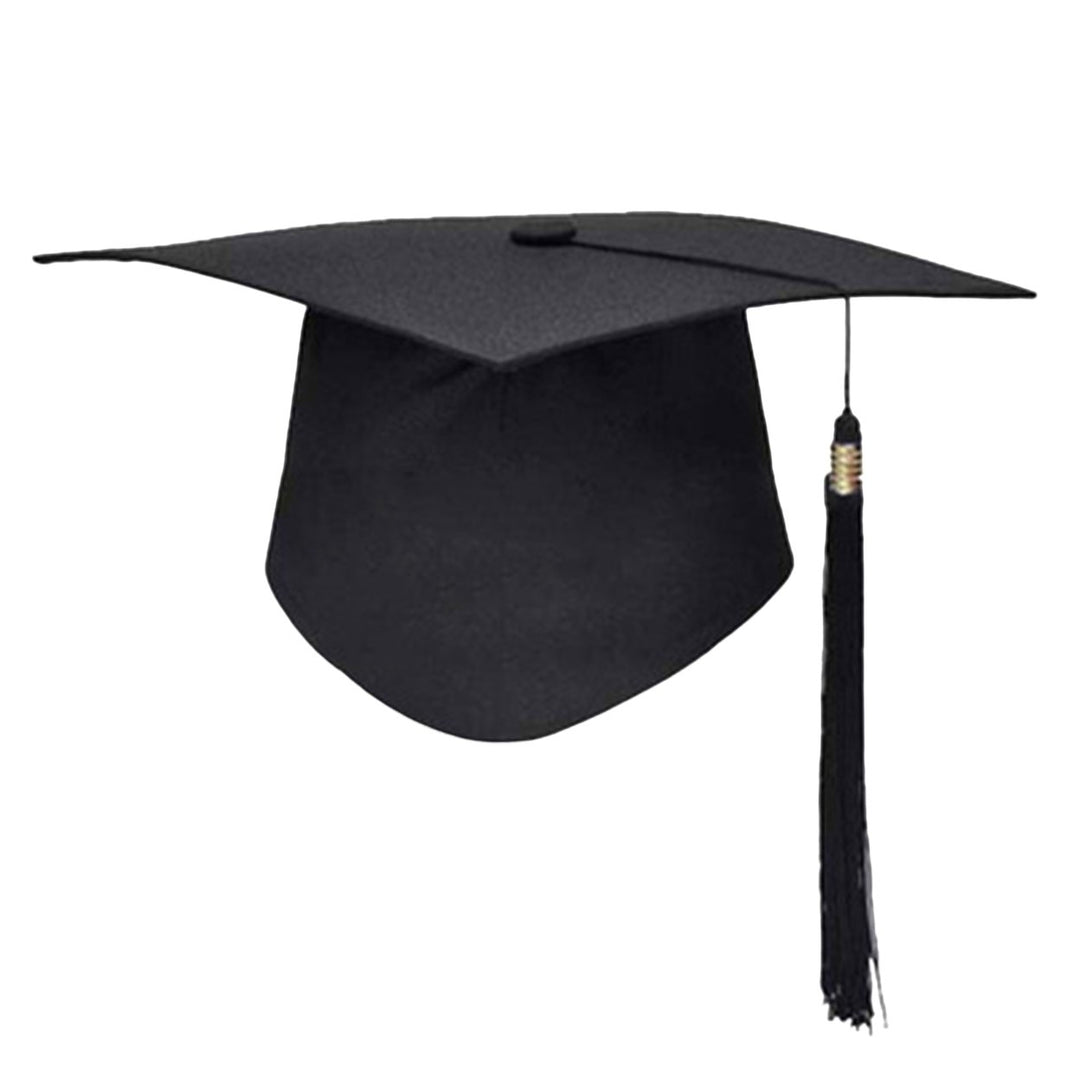 Mortarboard Tassels Solid Color Classic Design Square Board Breathable Decorative Unisex Graduation Party Hierophant Hat Image 1