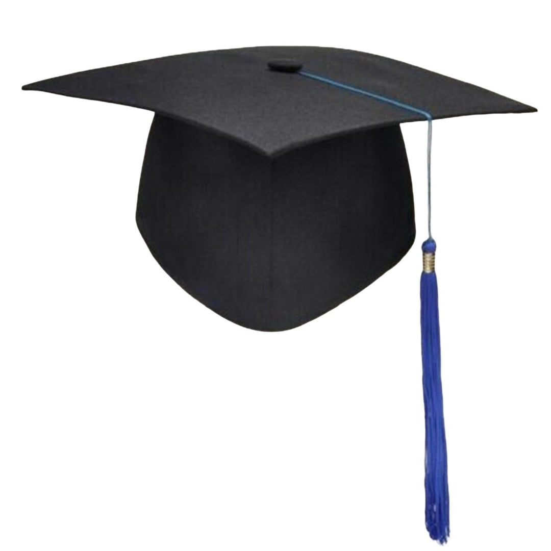 Mortarboard Tassels Solid Color Classic Design Square Board Breathable Decorative Unisex Graduation Party Hierophant Hat Image 1