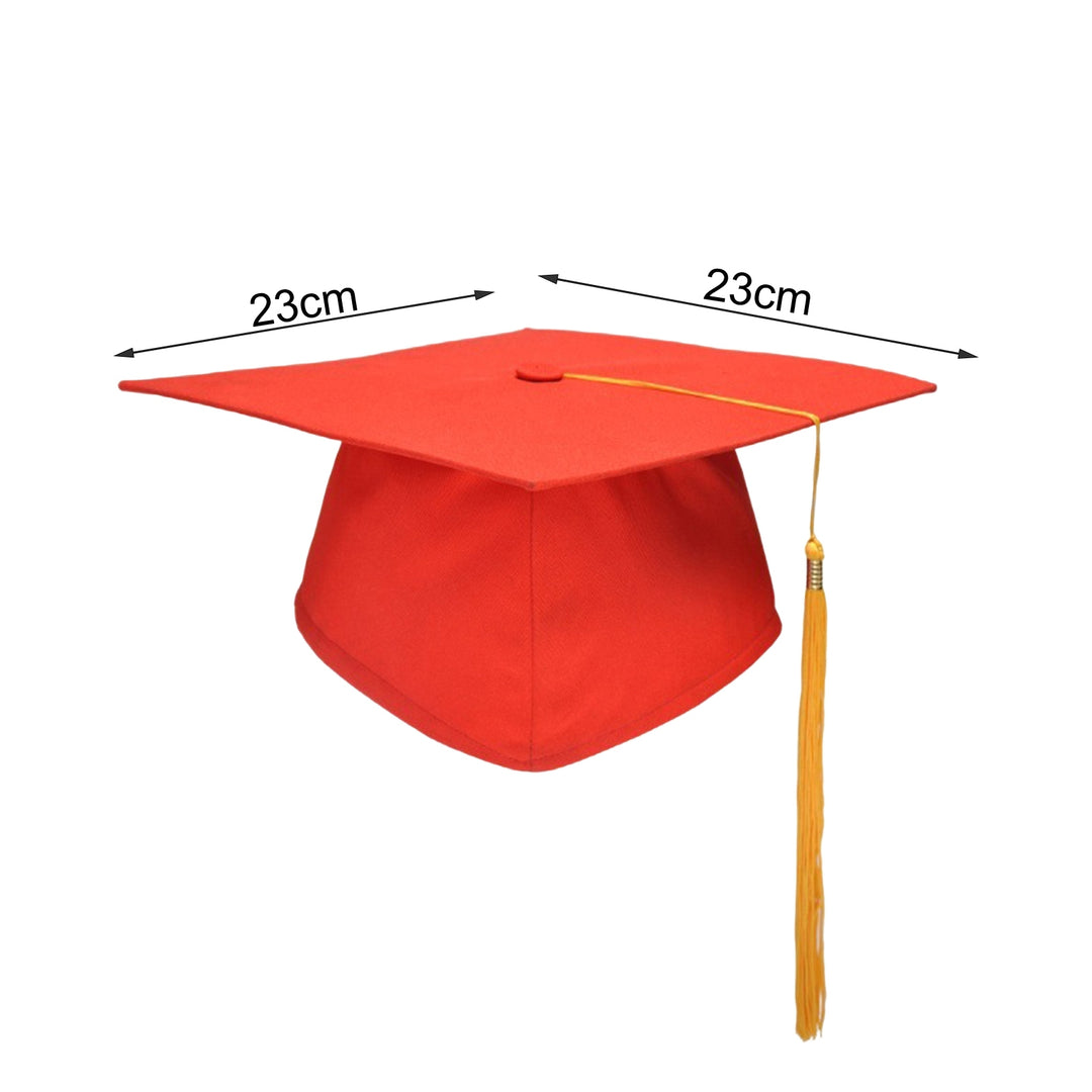 Mortarboard Tassels Solid Color Classic Design Square Board Breathable Decorative Unisex Graduation Party Hierophant Hat Image 10
