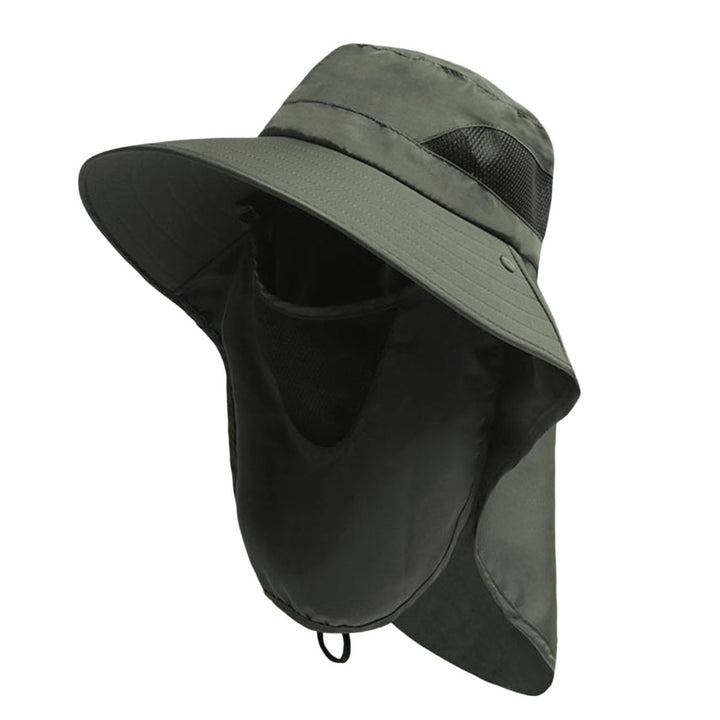 Outdoor Hat Scarf Breathable Neck Protective Wide Brim Unisex Anti-slip Full Protection Windproof Image 1