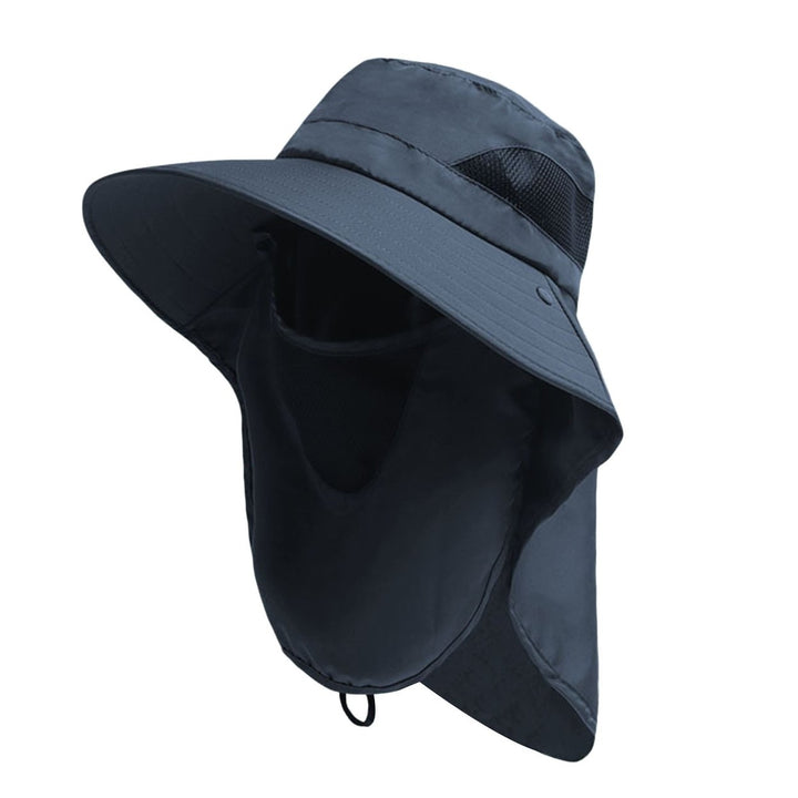 Outdoor Hat Scarf Breathable Neck Protective Wide Brim Unisex Anti-slip Full Protection Windproof Image 1