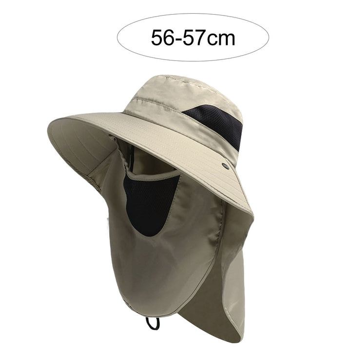 Outdoor Hat Scarf Breathable Neck Protective Wide Brim Unisex Anti-slip Full Protection Windproof Image 10