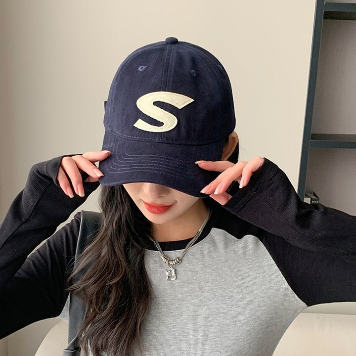 Women Men Baseball Hat Letter Embroidery Solid Color Unisex Breathable Adjustable Anti-UV Hip Hop Sports Lady Peaked Hat Image 12