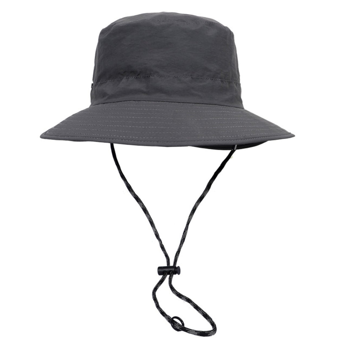 Men Fisherman Hat Adjustable Strap Wide Brim Solid Color Flat Top Quick Dry Sunscreen Breathable Camping Gardening Men Image 12