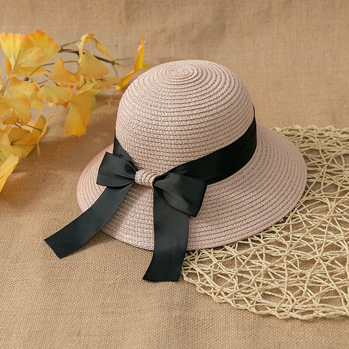 Ribbon Bowknot Decor Sun Hat Women Big Brim Sunscreen Floppy Straw Hat Fashion Accessories Image 9